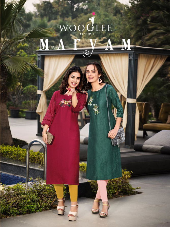 Wooglee Maryam Heavy Designer Ethnic Wear Latest Kurti Collection